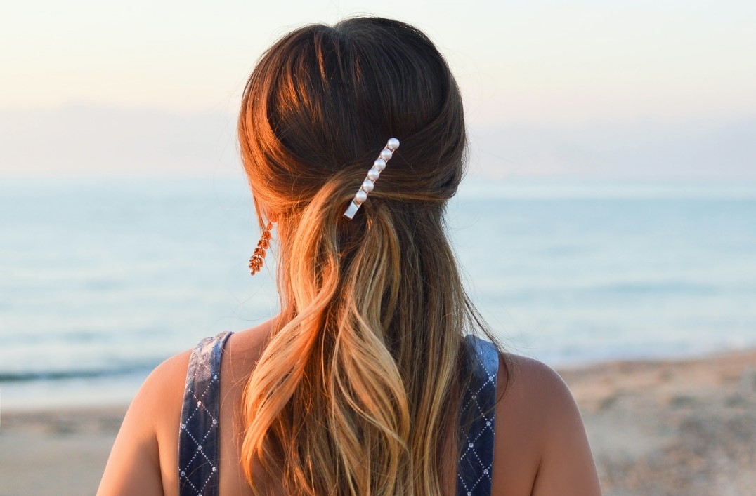 Woman with long hair