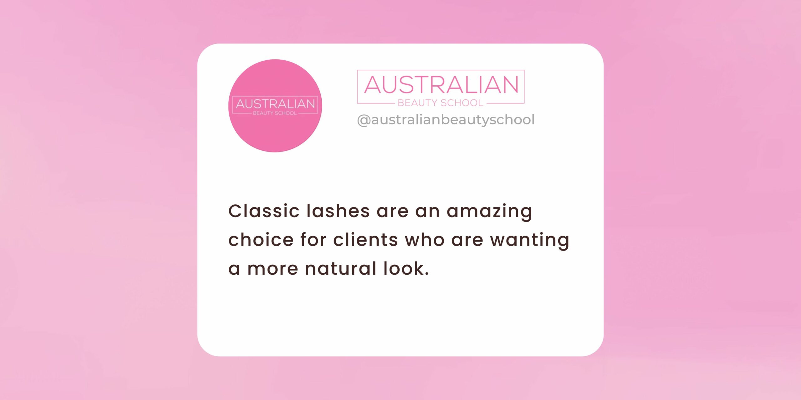 Classic lashes are an amazing choice for a client wanting for a more natural look infographic